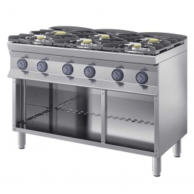 Cucina 6 fuochi a gas 90F6G