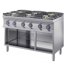 Cucina 6 fuochi a gas 70F6G