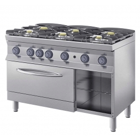 Cucina 6 fuochi a gas con forno a gas 70F6GF