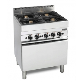 Cucina 4 fuochi a gas con forno elettrico 6570CFGE