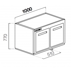 Cella frigo sottobanco BT7710 ps170