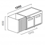 Cella da incasso cubo h 77