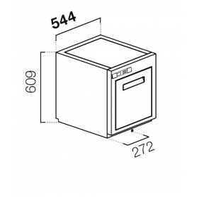 Cella da incasso cubo h 77