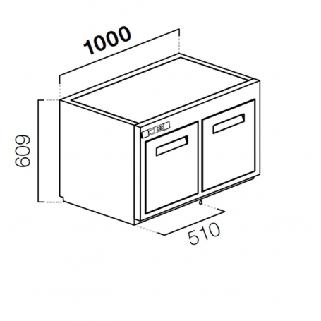 Cella da incasso cubo h 77