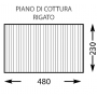 Piastra doppia tutta rigata