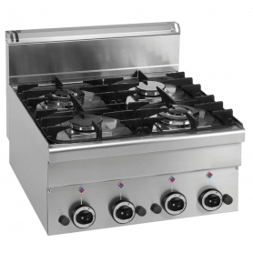 Cucina 4 fuochi a gas versione top MBM/G4S6