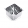 Lavello inox da incasso sotto top cm. 40x40x20h