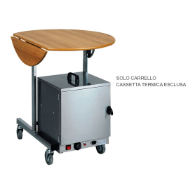 Carrello per colazione in camera CB980 cm. Ø 80x80h