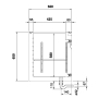 Cella frigo sottobanco CUBO65 statica 56