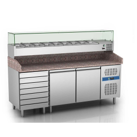 Banco pizza PZ2600TN33 ps360 banchi frigo pizzeria