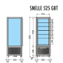 Vetrina frigo per torte gelato SNELLE 525 GBT