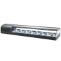 Vetrina refrigerata SUSHI da appoggio VS8 nera mot. sx