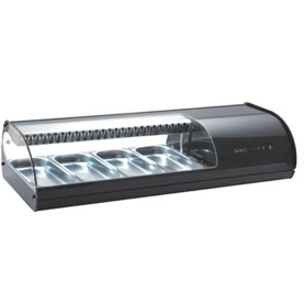 Vetrina refrigerata SUSHI da appoggio VS4 nera