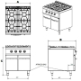 Cucina a gas 2 fuochi