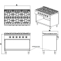Cucina a gas 2 fuochi