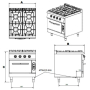 Cucina a gas 2 fuochi
