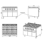 Cucina a gas 2 fuochi