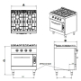 Cucina a gas 2 fuochi