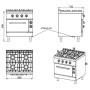 Cucina a gas 2 fuochi