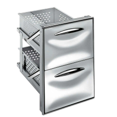 Cassettiera doppia cassetti uguali serie ICE GS per frigo bar
