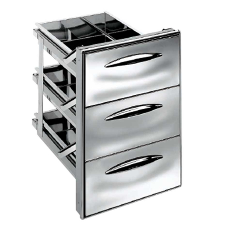 Cassettiera frigo doppia 3021 ps60