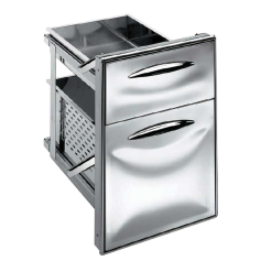 Cassettiera doppia cassetti diversi serie ICE GS per frigo bar