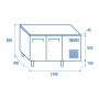 Tavolo refrigerato QR2100