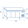 Tavolo refrigerato QR3100