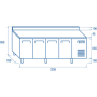 Tavolo refrigerato QR3100