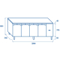 Tavolo refrigerato QR3100