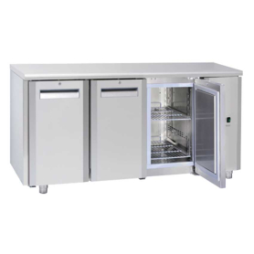 Tavolo refrigerato GN1/1 QN3100SG ventilato cm. 165,5x70x85h Motore staccato (optional)