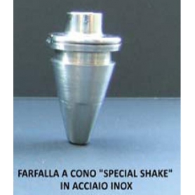 Farfalla inox "a cono"