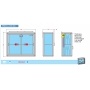 Pensile frigo PERLA 200 per vini ps125