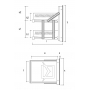 Cassettiera frigo doppia S1/2x2-770 ps60