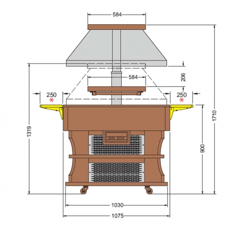 Banco buffet OASI 4M ps510