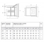 Cassettiera frigo doppia S1/3+2/3-770 ps70