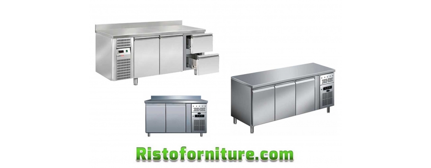 Tavoli refrigerati con porte INOX