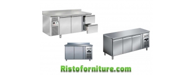 Tavoli refrigerati con porte INOX