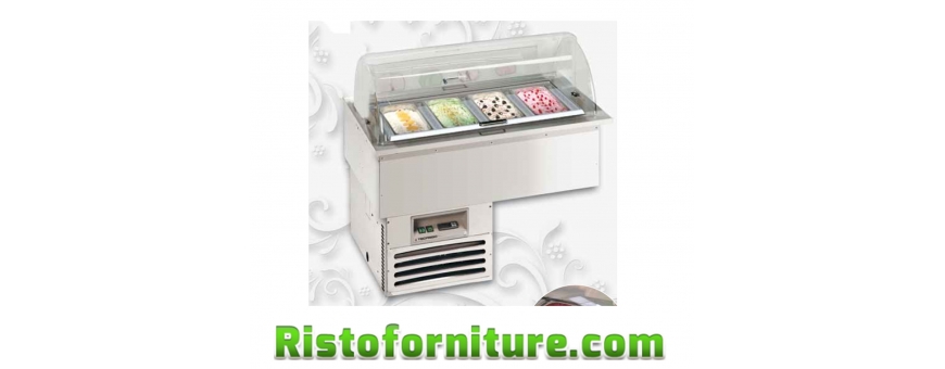 Vasche frigo da incasso DROP-IN per gelato